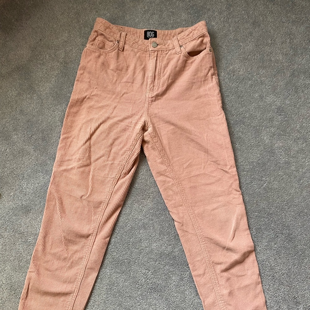 Urban Outfitters dusty pink corduroy jeans, size 26